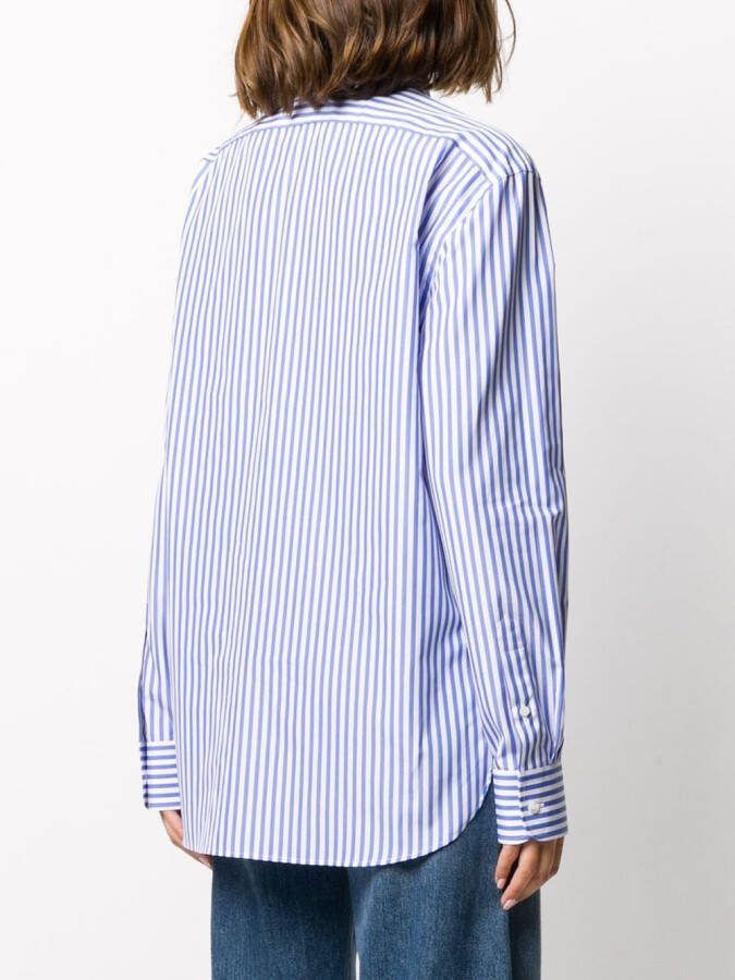 Ralph Lauren Collection Gestreepte blouse Blauw
