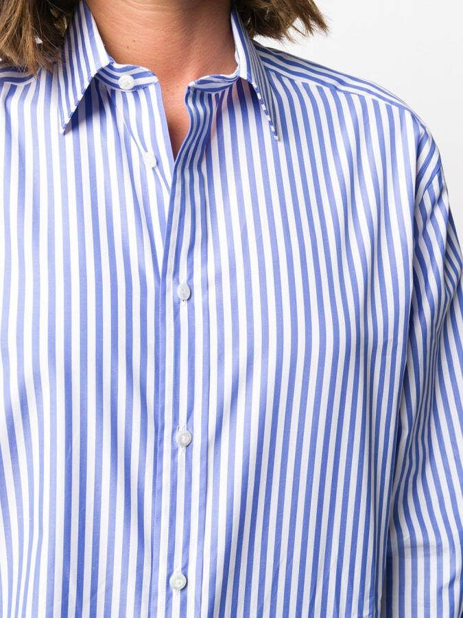 Ralph Lauren Collection Gestreepte blouse Blauw