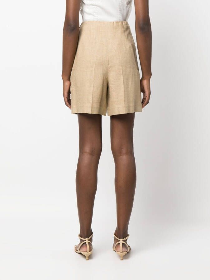 Ralph Lauren Collection High waist shorts Beige