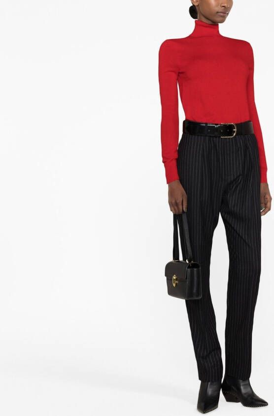 Ralph Lauren Collection High waist pantalon Zwart