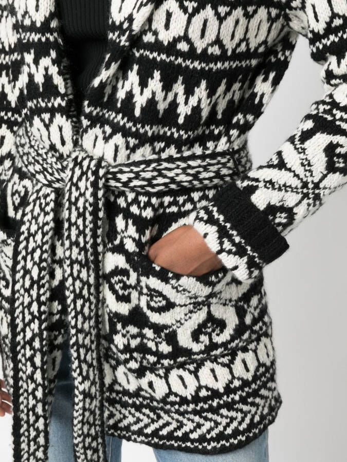 Ralph Lauren Collection Intarsia vest Zwart