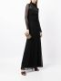 Ralph Lauren Collection Jurk met doorzichtig vlak Zwart - Thumbnail 2