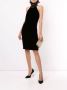 Ralph Lauren Collection Jurk met halternek Zwart - Thumbnail 2