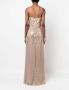 Ralph Lauren Collection Jurk verfraaid met kralen Beige - Thumbnail 4