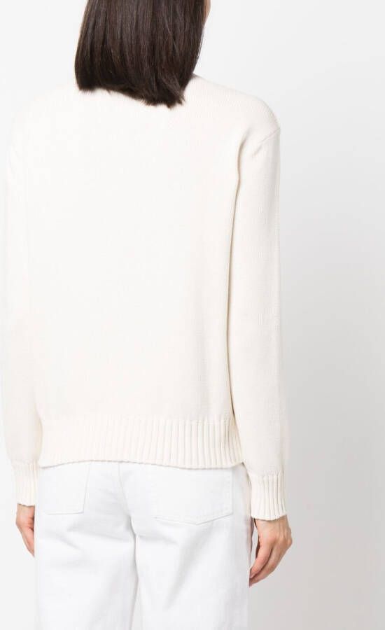 Ralph Lauren Collection Top verfraaid met logo Wit