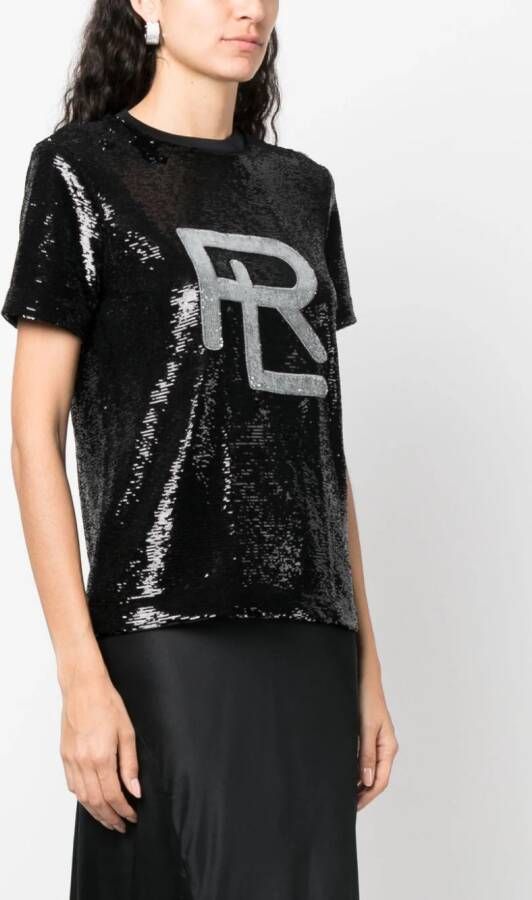 Ralph Lauren Collection T-shirt met logo Zwart