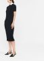 Ralph Lauren Collection Midi-jurk met korte mouwen Zwart - Thumbnail 3