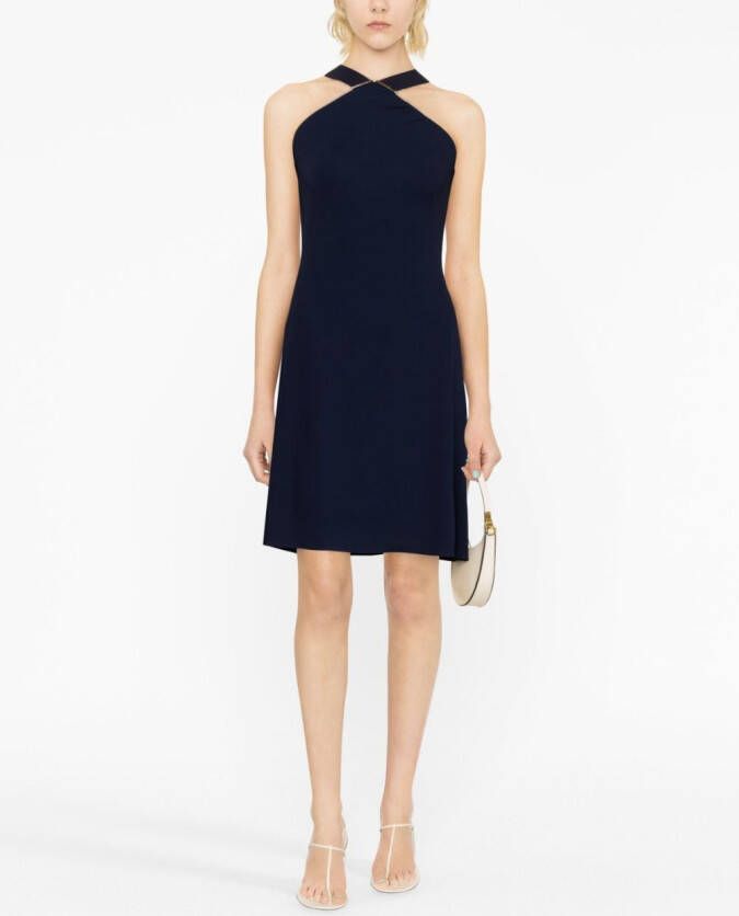 Ralph Lauren Collection Mouwloze mini-jurk Blauw