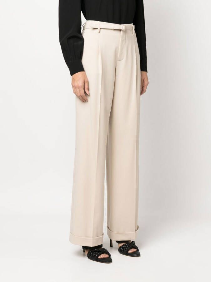 Ralph Lauren Collection Pantalon met geplooid detail Beige