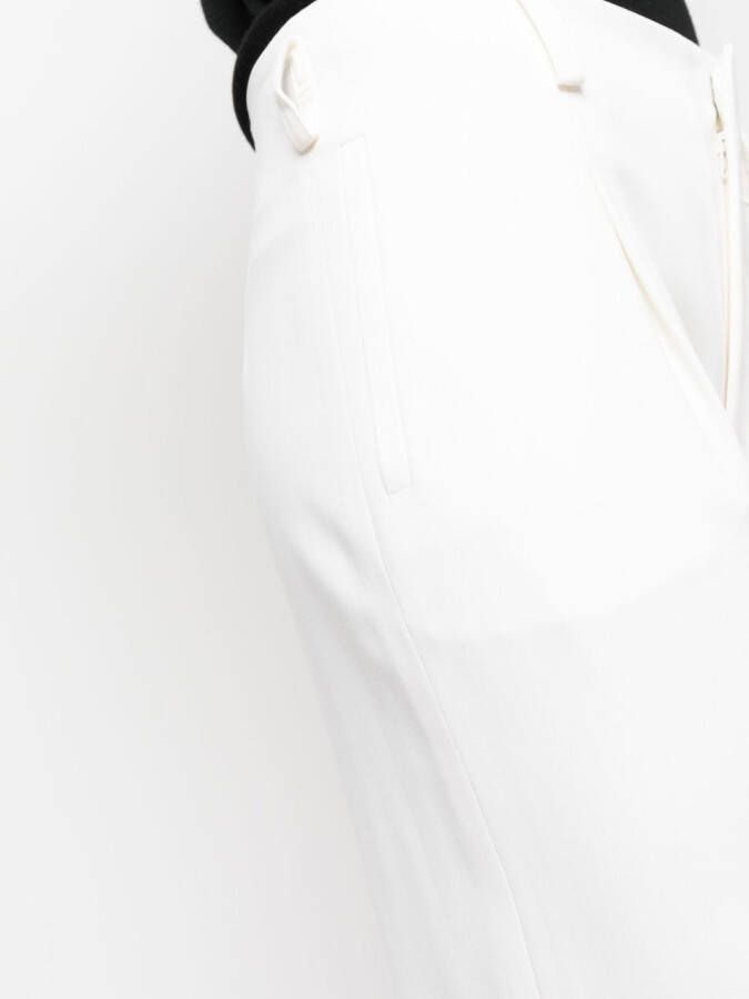 Ralph Lauren Collection Pantalon met wijde pijpen Beige
