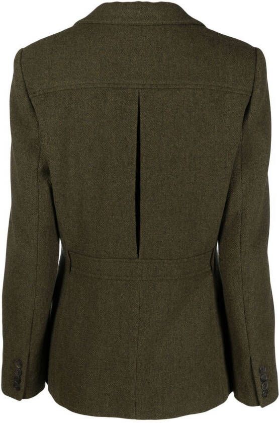 Ralph Lauren Collection Blazer met enkele rij knopen Groen