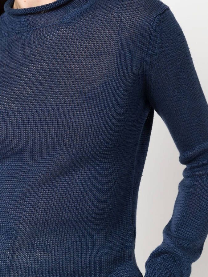 Ralph Lauren Collection Ribgebreide pullover Blauw
