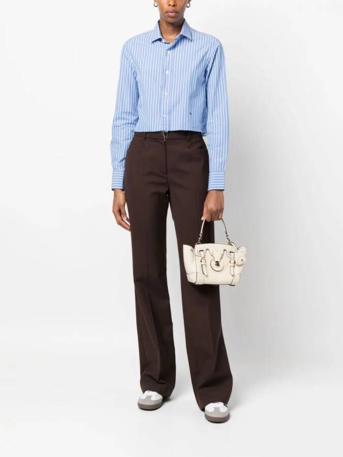 Ralph Lauren Collection Ricky 18 leren shopper Beige