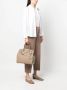 Ralph Lauren Collection Ricky leren shopper Beige - Thumbnail 2