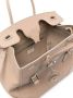 Ralph Lauren Collection Ricky leren shopper Beige - Thumbnail 5