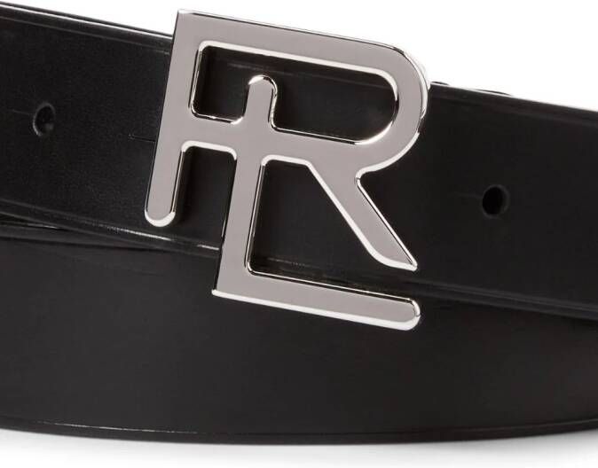 Ralph Lauren Collection Riem met logoplakkaat Zwart