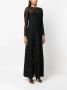 Ralph Lauren Collection Semi-doorzichtige maxi-jurk Zwart - Thumbnail 3