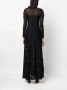 Ralph Lauren Collection Semi-doorzichtige maxi-jurk Zwart - Thumbnail 4