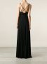 Ralph Lauren Collection spaghetti strap maxi dress Zwart - Thumbnail 4