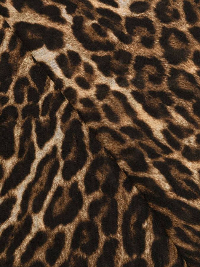 Ralph Lauren Collection Top met luipaardprint Zwart