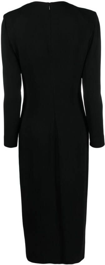 Ralph Lauren Collection Jurk met lange mouwen Zwart