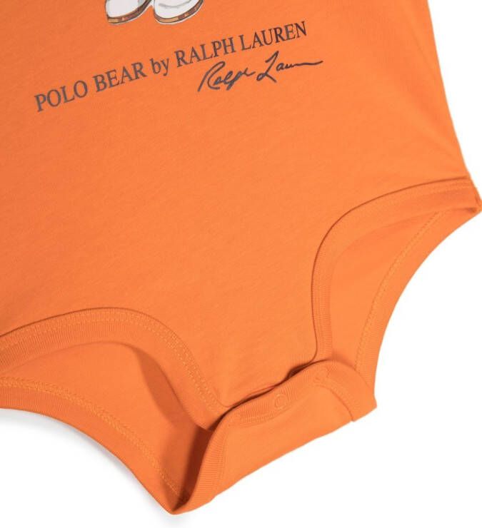 Ralph Lauren Kids Babypakje met print Oranje