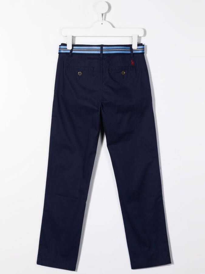 POLO RALPH LAUREN KIDS Broek met ceintuur Blauw