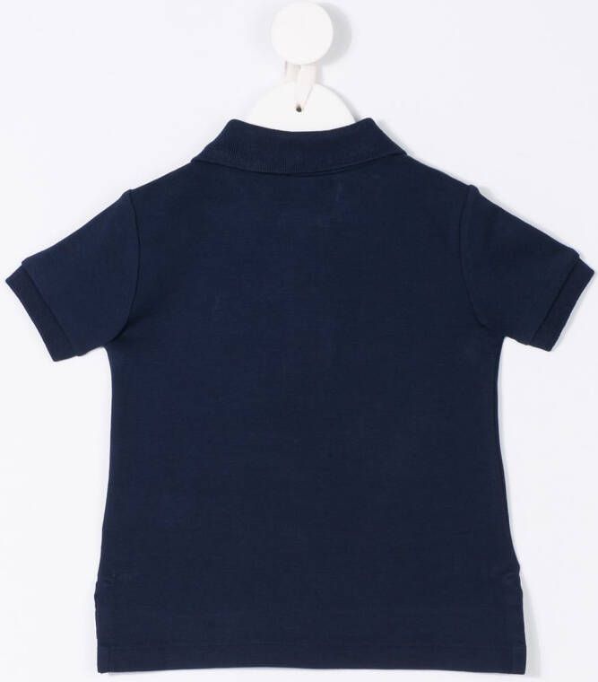 POLO RALPH LAUREN KIDS classic logo polo top Blauw