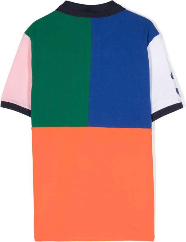 POLO RALPH LAUREN KIDS Poloshirt met colourblocking Blauw