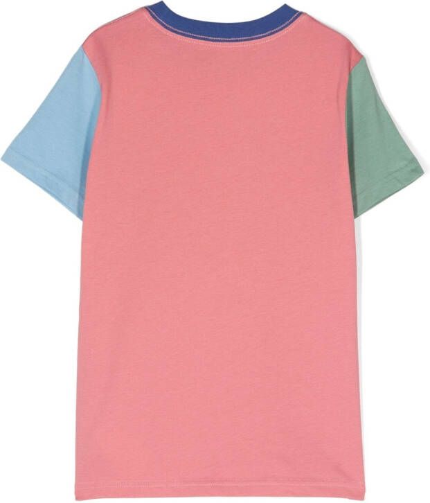 Ralph Lauren Kids T-shirt met colourblocking Roze