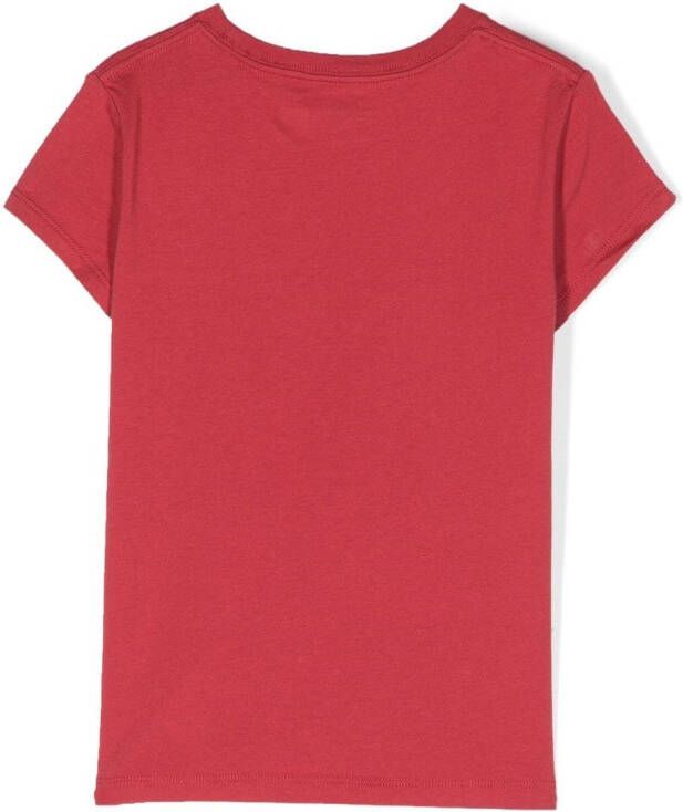 Ralph Lauren Kids T-shirt met logoprint Rood