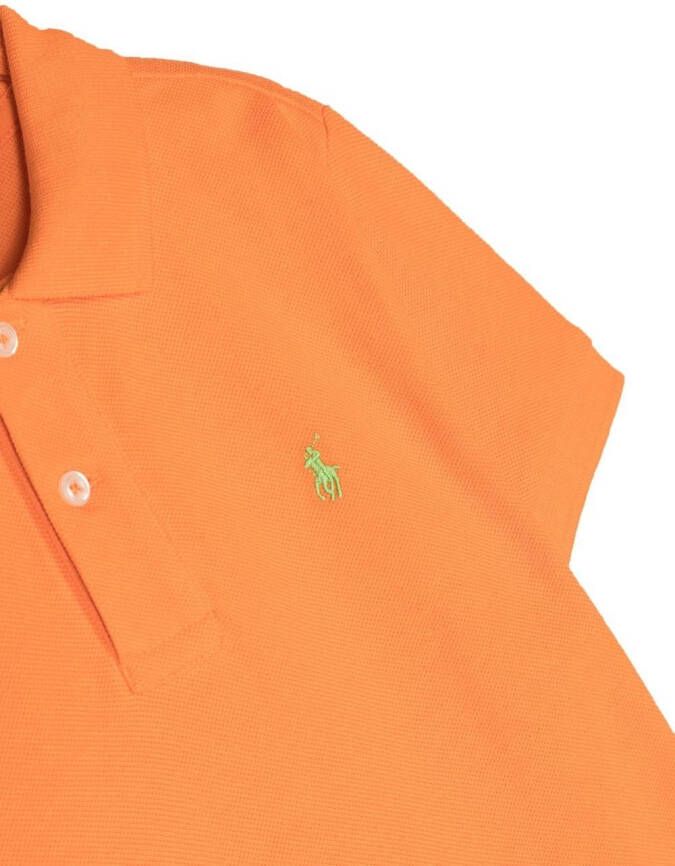 Ralph Lauren Kids Poloshirt met geborduurd logo Oranje