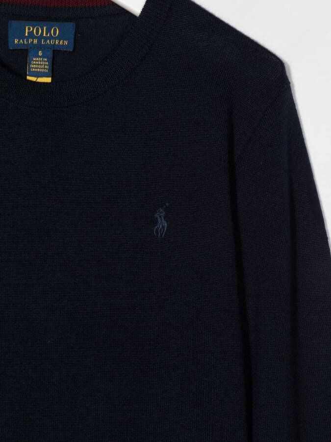 POLO RALPH LAUREN KIDS Fijngebreide trui Blauw
