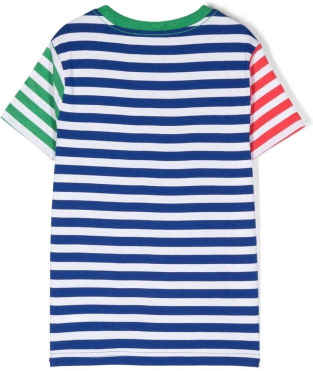 Ralph Lauren Kids Gestreept T-shirt Blauw