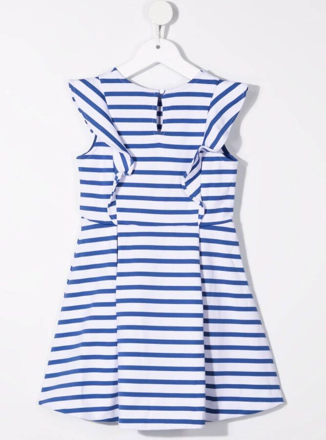 POLO RALPH LAUREN KIDS Gestreepte jurk Blauw