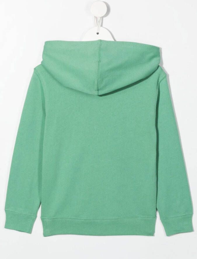 POLO RALPH LAUREN KIDS Hoodie met geborduurd logo Groen