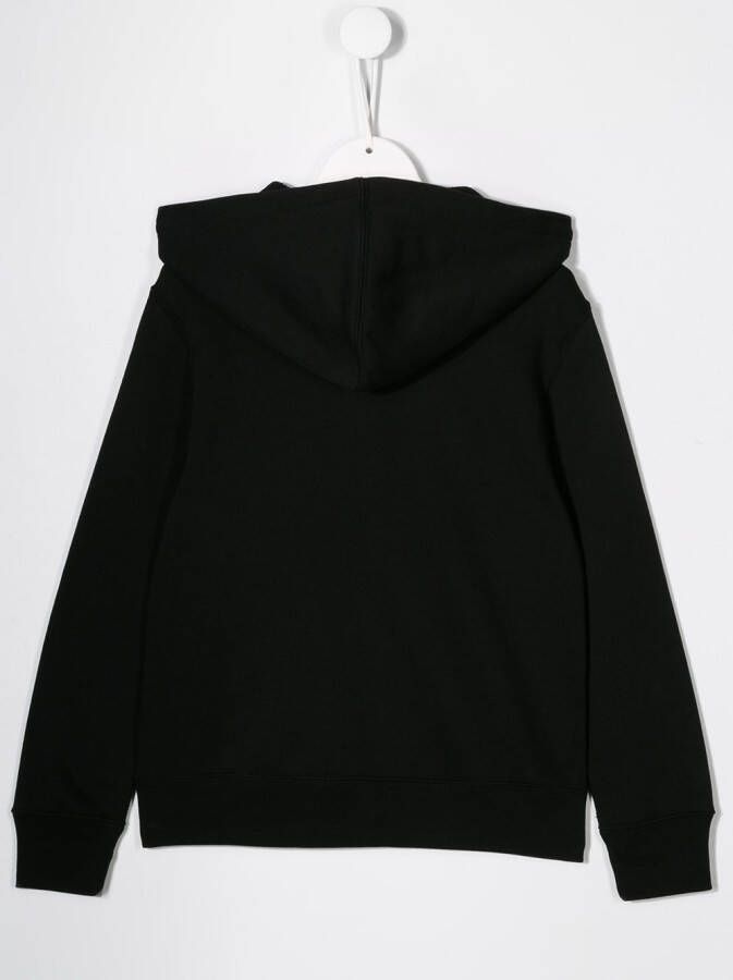 POLO RALPH LAUREN KIDS Hoodie met geborduurd logo Zwart