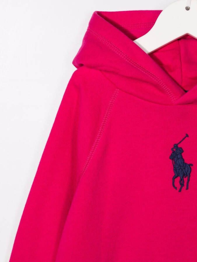 POLO RALPH LAUREN KIDS Hoodie met print Roze