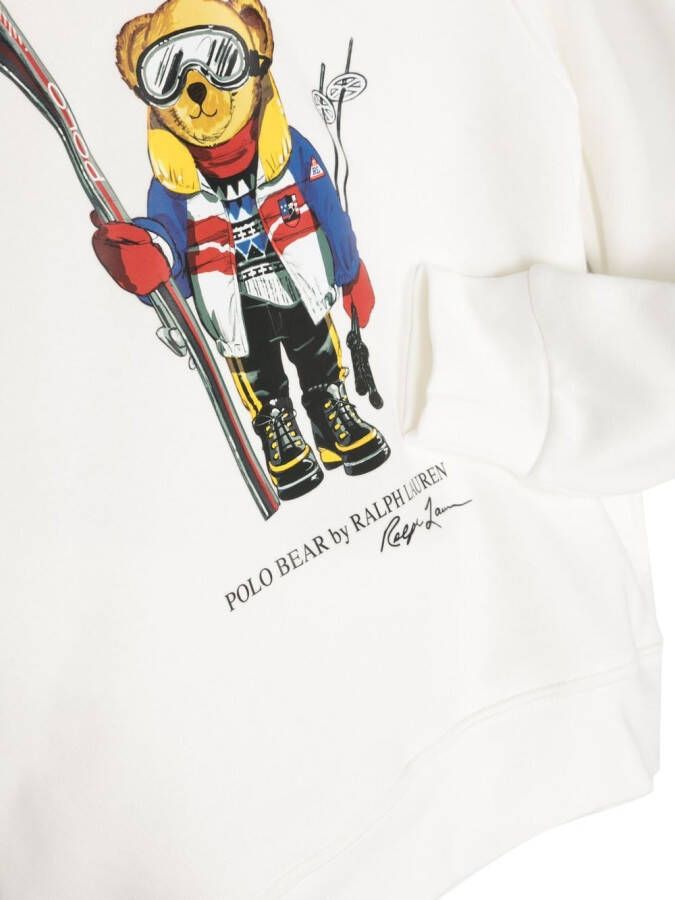 POLO RALPH LAUREN KIDS Hoodie met print Wit
