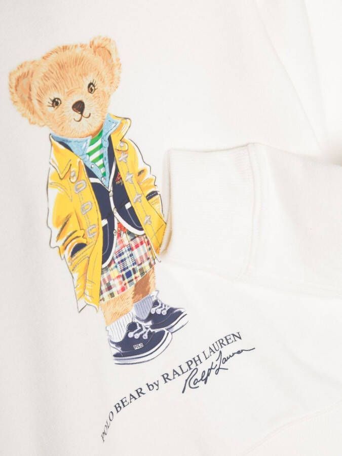 Ralph Lauren Kids Hoodie met teddybeerprint Wit
