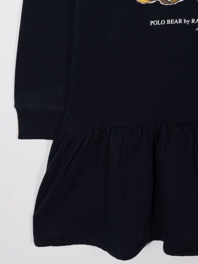 POLO RALPH LAUREN KIDS Hoodiejurk met print Blauw
