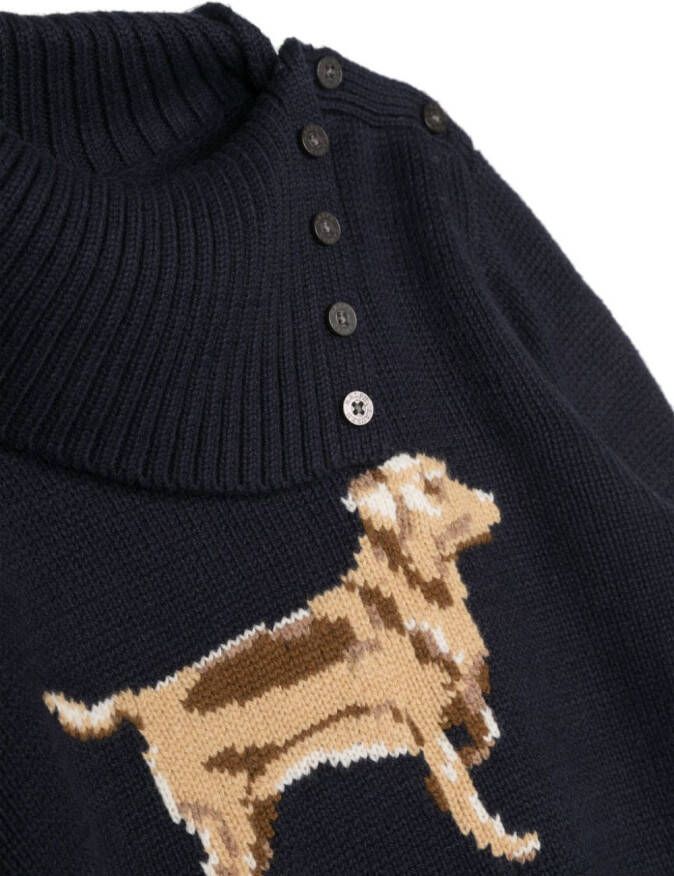 POLO RALPH LAUREN KIDS Intarsia trui Blauw
