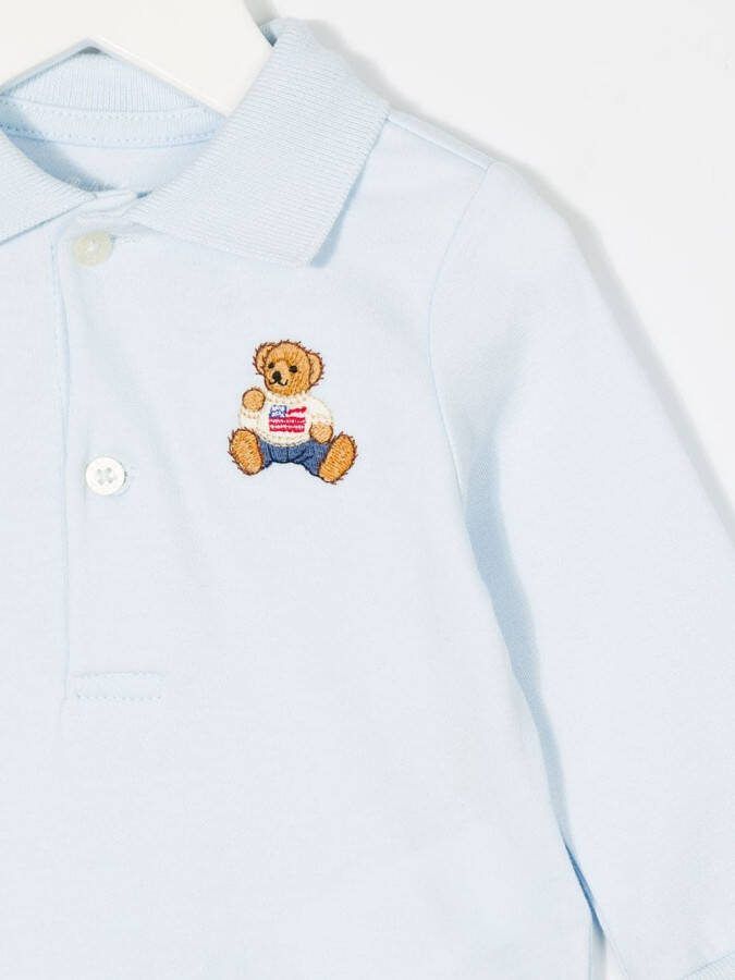 POLO RALPH LAUREN KIDS jersey onesie Blauw
