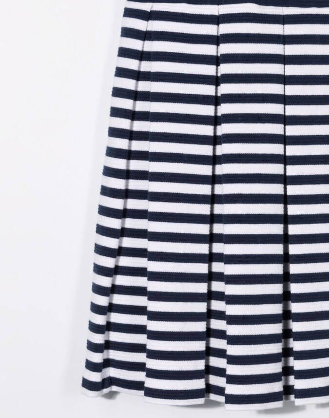POLO RALPH LAUREN KIDS Jurk met geplooide rok Blauw