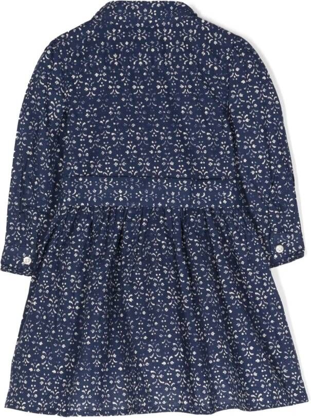 POLO RALPH LAUREN KIDS Jurk met print Blauw