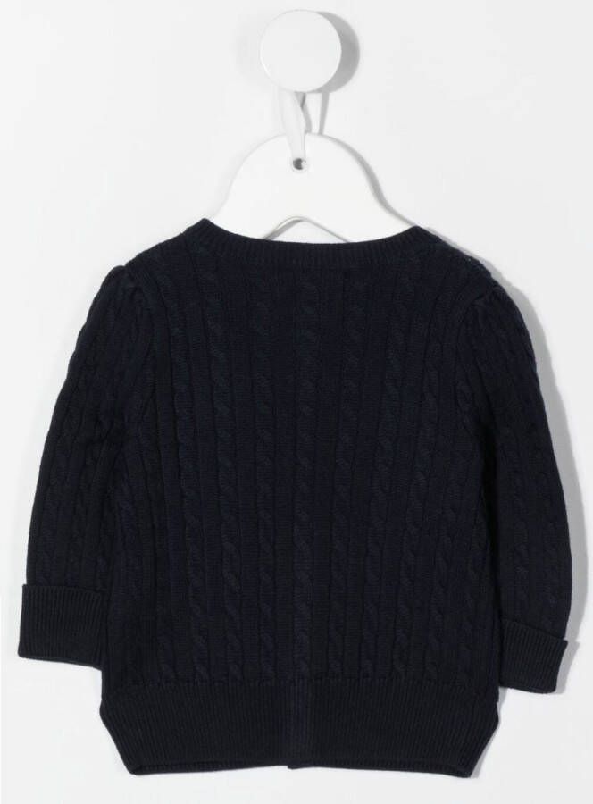 POLO RALPH LAUREN KIDS Kabelgebreide trui Blauw