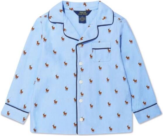 POLO RALPH LAUREN KIDS Katoenen pyjama Blauw