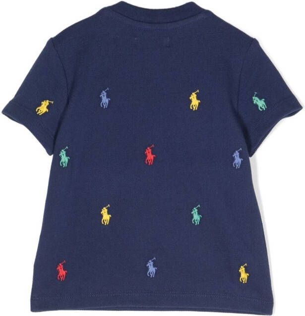 Ralph Lauren Kids Katoenen T-shirt Blauw