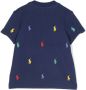 Ralph Lauren Kids Katoenen T-shirt Blauw - Thumbnail 2