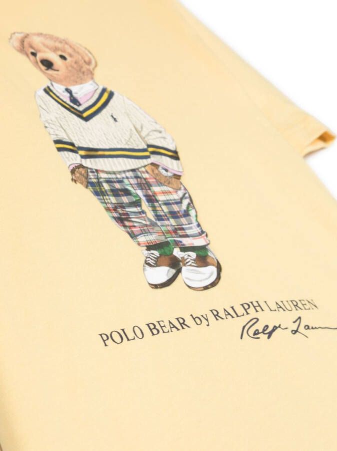 Ralph Lauren Kids Katoenen T-shirt Geel